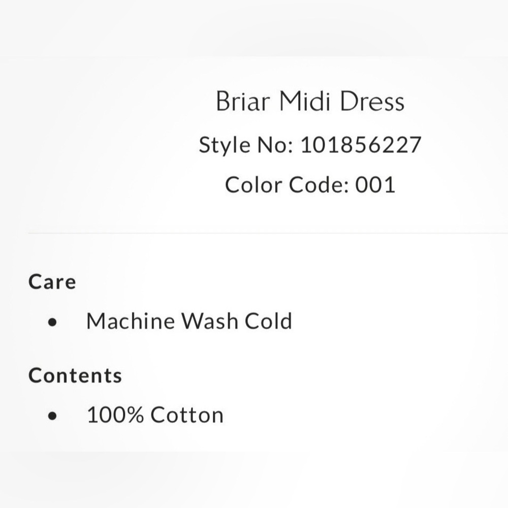 NEW FREE PEOPLE Briar Black Midi Dress, M - Picture 8 of 10